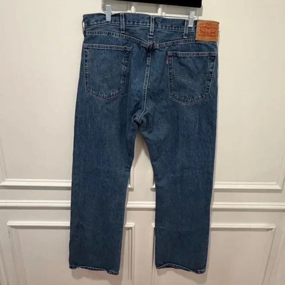 Levi's 517 Bootcut Men's Jeans‎ Blue Size 38x32 Zip Y2K VTG Western Cowboy
